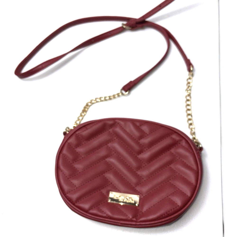 bebe crossbody Canteen Bag Quilted Red Boho Y2k Date Night Bling Dressy Retro